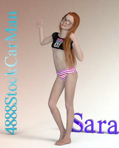 (4888StockCarMan) Young Teen Sara